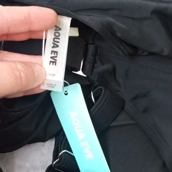 Womens 14W Plus Size One Piece Swimsuit for Women Tummy Control Bathingsuit - Picture 4 of 5